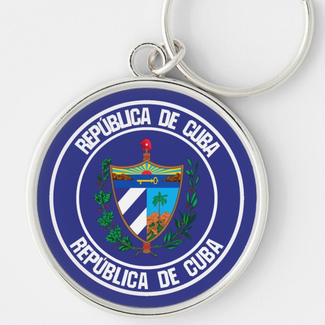 Porte-clés Cuba Round Emblem (Devant)