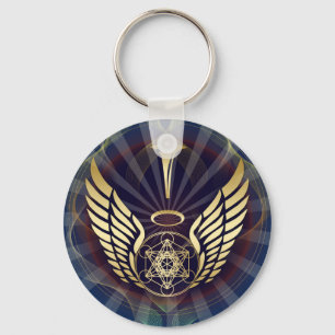 Porte-clés Cube angélique en Merkaba-Metatron