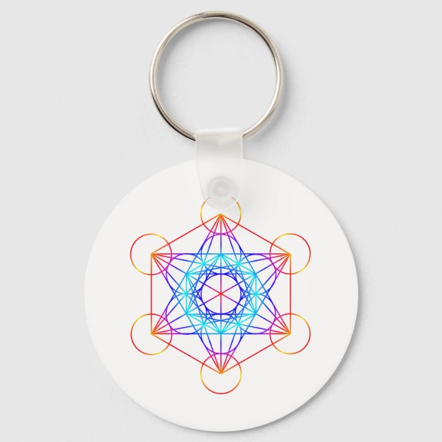 Porte-clés Cube Metatron (Couleur 2) (Recto)
