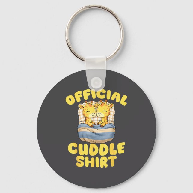 Porte-clés Cuddle Cute Giraffes Couple Valentine's Day  (Recto)