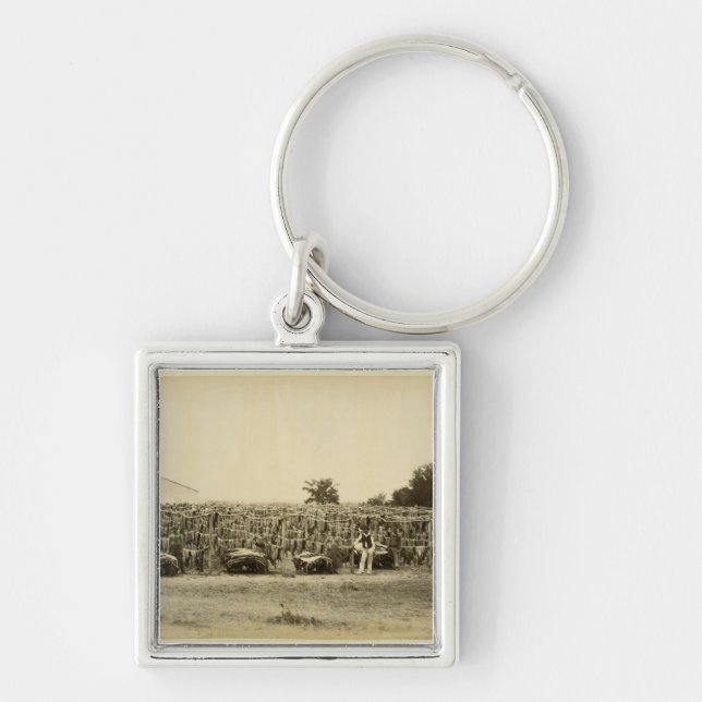 Porte-clés Cuir de séchage, Argentine (copie d'albumen sur la (Devant)