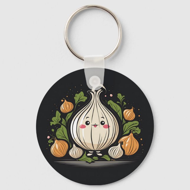 Porte-clés Cuisine Kawaii Onion (Recto)