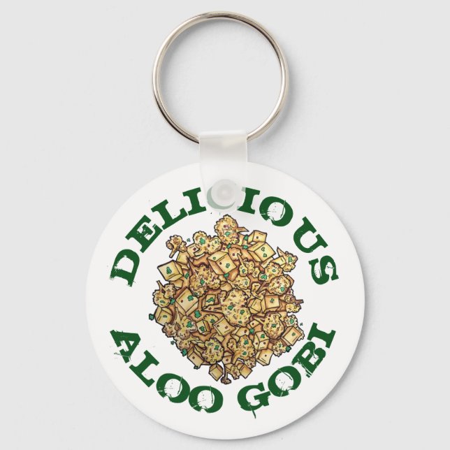Porte-clés Cuisine pakistanaise indienne Aloo Gobi Curry (Recto)