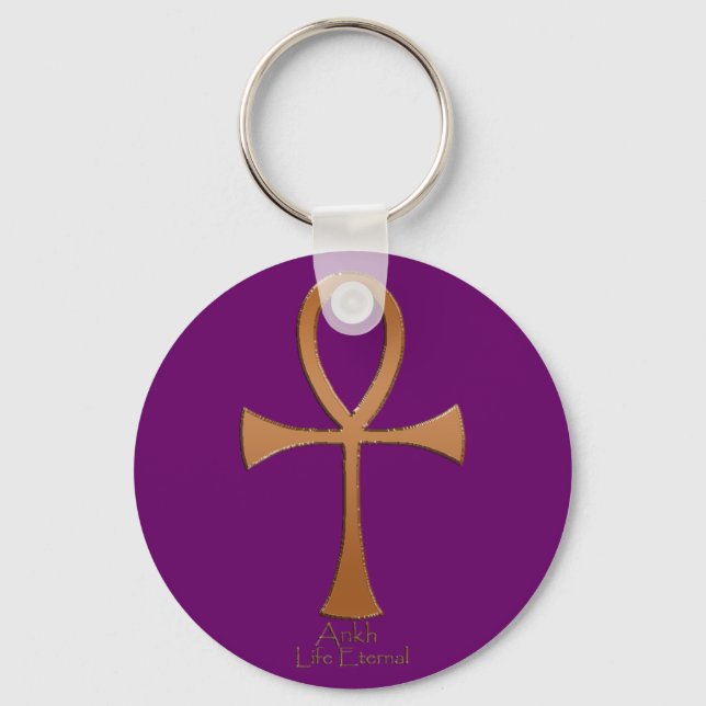 Porte-clés Cuivre égyptien ANKH (Recto)