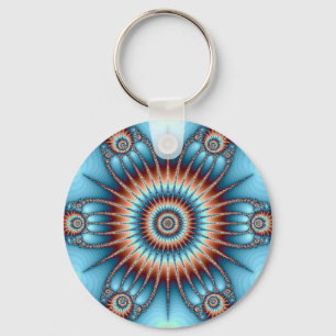 Porte-clés Cuivre indien et Porte - clé turquoise