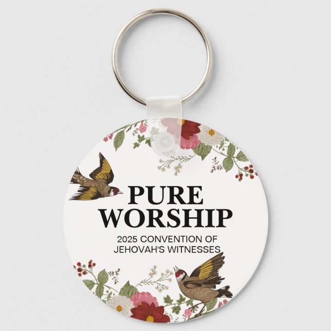 Porte-clés Culte pure personnalisée Convention 2025 Cadeaux J (Recto)