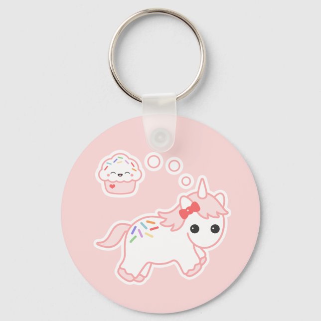 Porte-clés Cupcake Dream Unicorn (Recto)