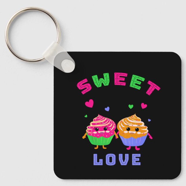Porte-clés cupcakes mignons (Recto)