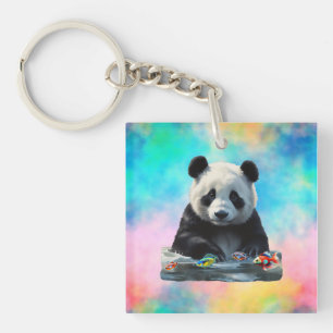 Porte-clés Curieux Porte - clé acrylique Panda