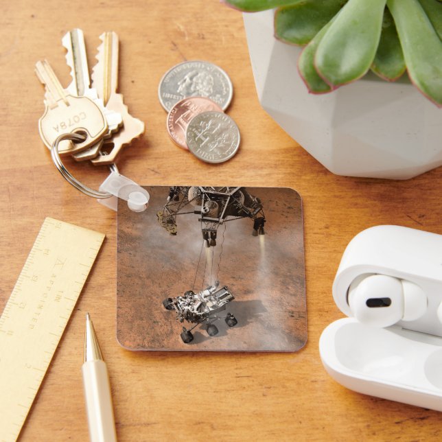 Porte-clés Curiosity Arrivant Sur La Surface Martienne. (Bureau)