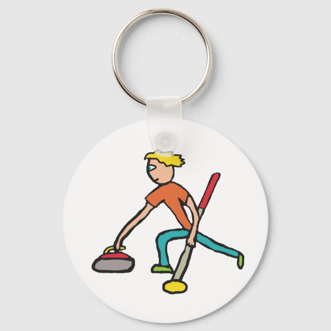 Porte-clés Curling (Recto)