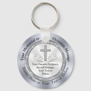 Porte-clés Custom Christian, Funeral Keakes pour les invités