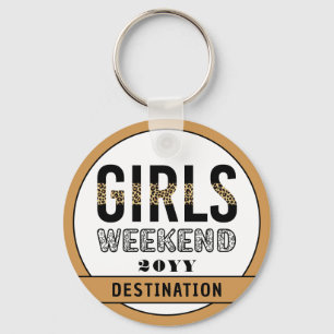 Porte-clés Custom Girls Week-end Girls Trip Vacances