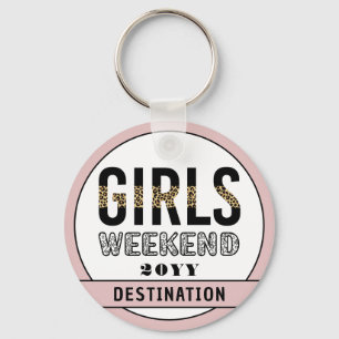 Porte-clés Custom Girls Week-end Girls Trip Vacances