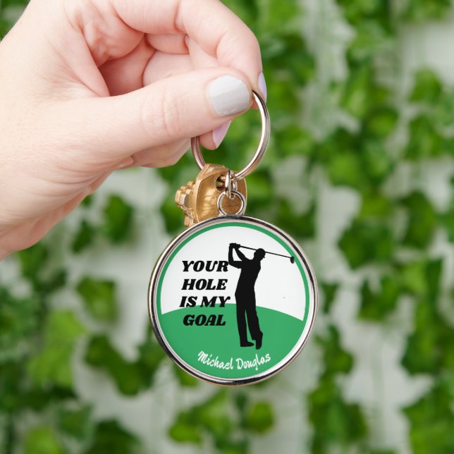 Porte-clés Custom Golf Keychain - Funny Personalized Gift (Main)
