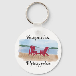 Porte-clés Custom Lake View "Mon endroit heureux