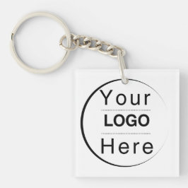 Porte-clés Custom Modern Minimalist Name & Initial 