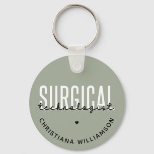 Porte-clés Custom Name Surgical Technologist Med Surg Tech