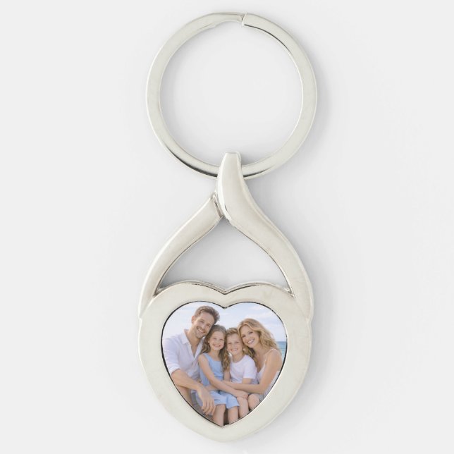 Porte-clés Custom Personalized Family Photo (Devant)