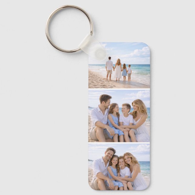 Porte-clés Custom Personalized Family Photo (Recto)