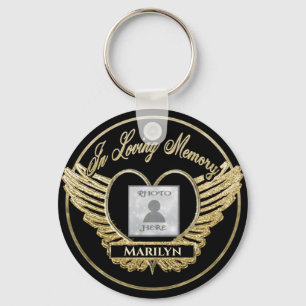 Porte-clés Custom Photo Memorial Heart