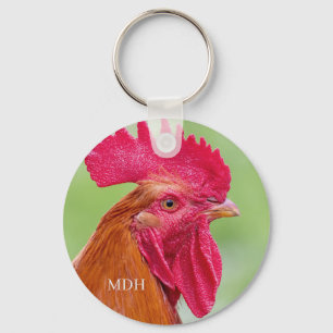 Porte-clés Custom Rooster Close-up