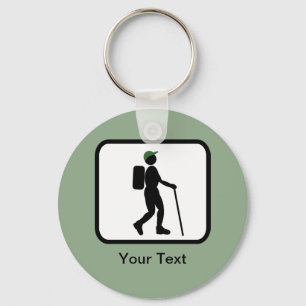 Porte-clés Customizable Hiker Logo