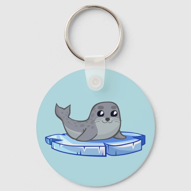 Porte-clés Cute baby seal cartoon (Recto)
