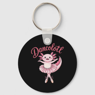 Porte-clés Cute Ballerina Ballet Axolotl Danser Danser Drôle 