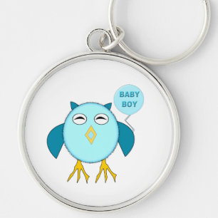Porte-clés Cute Blue Baby Boy Owl Porte - clé