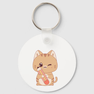 PORTE-CLÉS CUTE CAT STUDENT CATS AMATEURS DE CONCEPTION