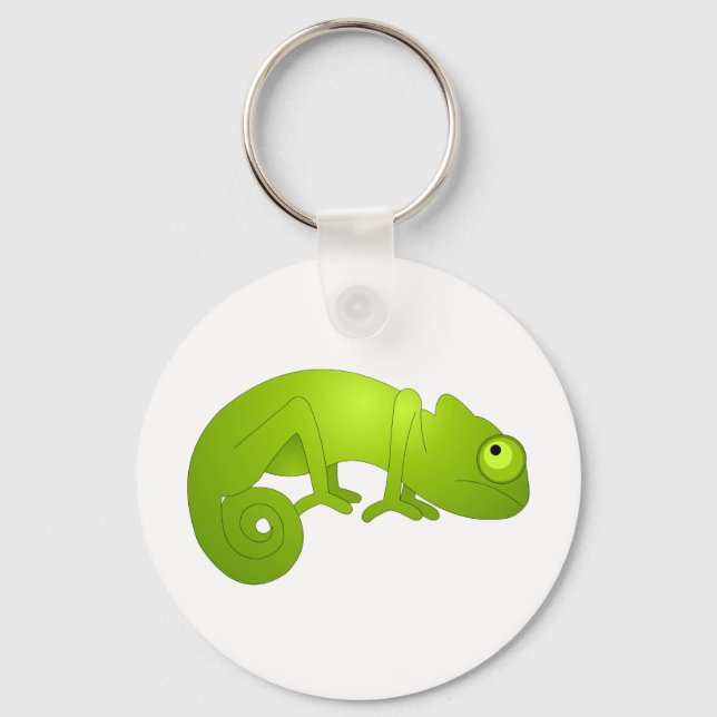 Porte-clés Cute Chameleon - Vert (Recto)