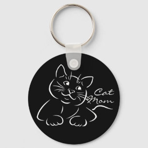 Porte-clés Cute Chat Maman Cool Chat