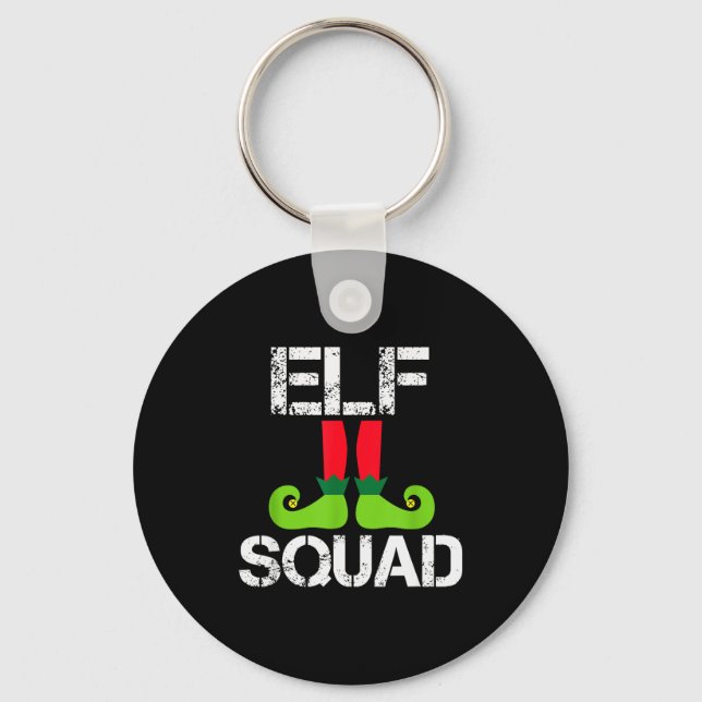 Porte-clés Cute Christmas Cheer Elf Squad Santa's Helper  (Recto)