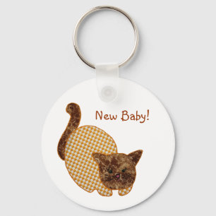 Porte-clés Cute Country Style Chat Jaune Nouveau bébé