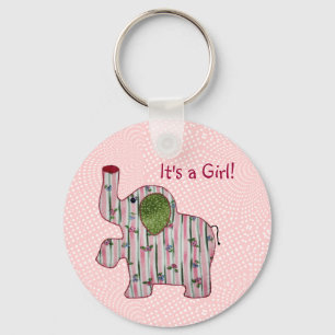 Porte-clés Cute Country Style Eléphant Rose Baby Girl