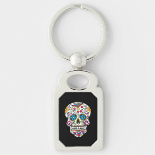 Porte-clés Cute crâne de sucre Joyeux Jour des Morts