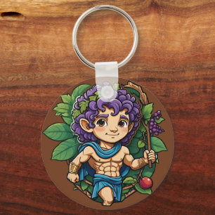 Porte-clés Cute Dionysus grec Mythologie Dieu