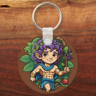 Porte-clés Cute Dionysus grec Mythologie Dieu