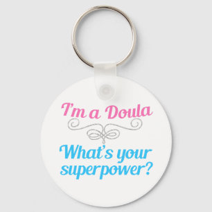 Porte-clés Cute Doula Superhero