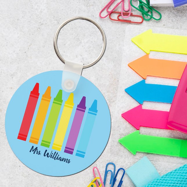 Porte-clés Cute enseignant sur mesure Crayon Retour à l'école (Créateur téléchargé)