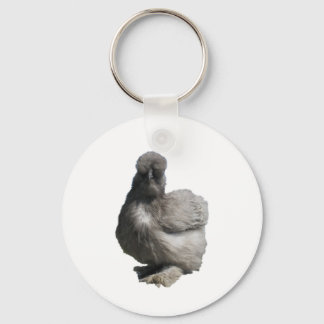 Porte-clés Cute Fluffy Blue Silkie Poulet