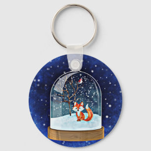 Porte-clés Cute fox inside