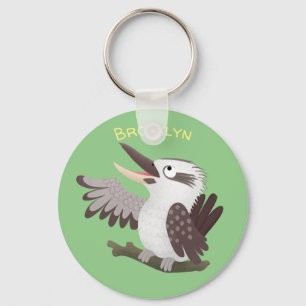 Porte-clés Cute funny laughing kookaburra cartoon