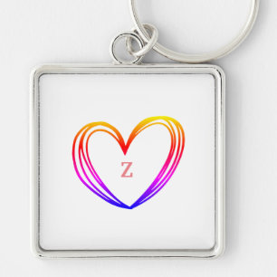 PORTE-CLÉS CUTE HEART NAME KEYCHAIN