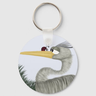 Porte-clés Cute Heron et Ladybug