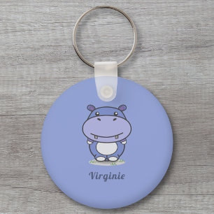 Porte-clés Cute Hippo Keychain