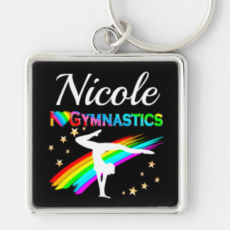 PORTE-CLÉS CUTE I LOVE GYMNASTICS DESIGN PERSONNALISÉ