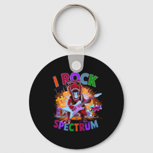 Porte-clés Cute I Rock Le Spectre Autisme Mère Motivé Un