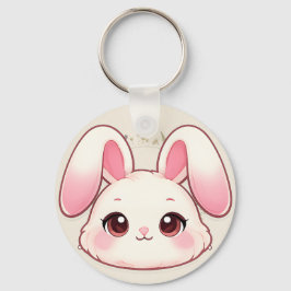 Porte-clés Cute Kawaii Bunny Face Keychain